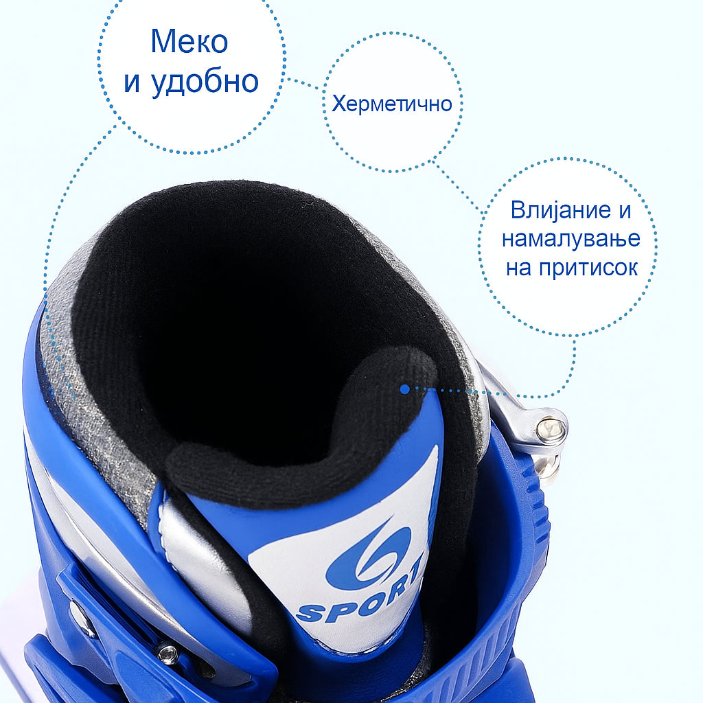 Детски ролери + кацига + штитници