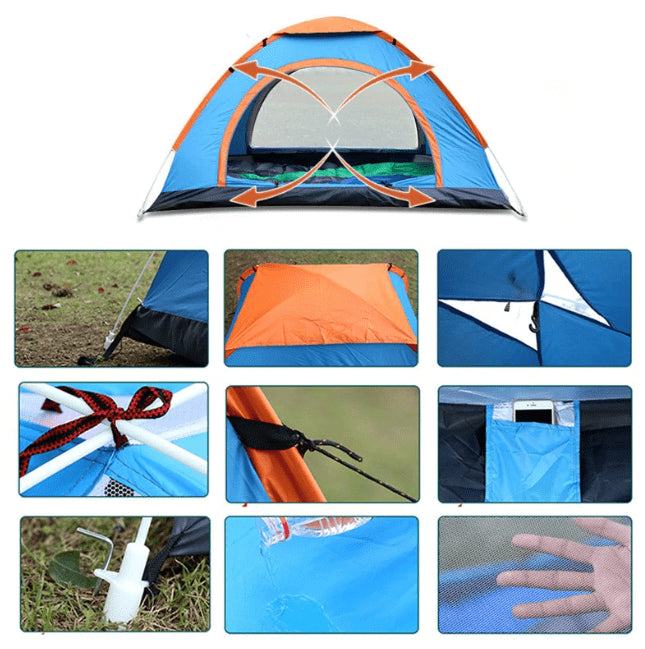 Шатор за кампување (за 3 лица) – 200x150x120cm