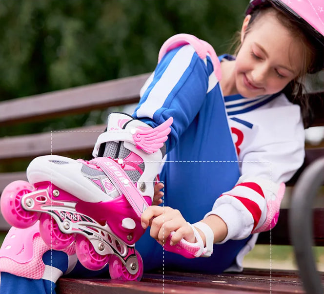 Детски ролери + кацига + штитници